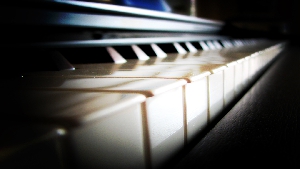 Piano toetsen close