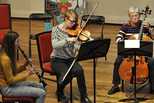 klarinettist, violist en cellist