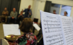 bladmuziek in workshop